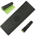 thumbnail image 1 of Non-Slip Yoga Mat with Alignment Marks '? Lightweight Exercise Mat with Carry Strap for Ho, 1 of 7