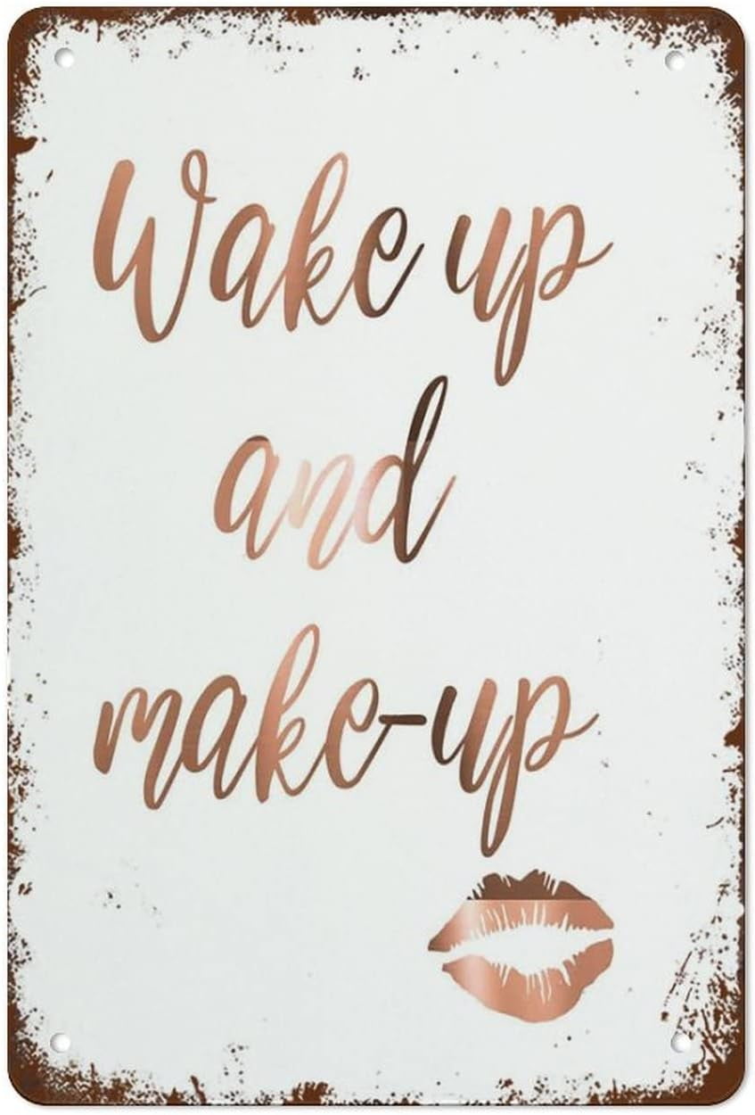 Wakeup and Makeup,Lipstick Mark,Copper Foil,Makeup Quotes,Real Copper ...
