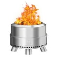 thumbnail image 1 of Wakeyard 19.5 inch Stainless Steel Smokeless Fire Pit with Carry Bag & Poker – Perfect for Patio, Backyard & Camping, 1 of 9