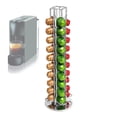 thumbnail image 2 of Rotating Nespresso Coffee Pod Holder Rack - Holds 44 Capsules, Silver Steel 2 of 5