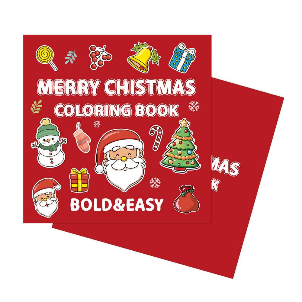 Wakfran Coloring Book Christmas Drawing Learning Books Cartoon Coloring