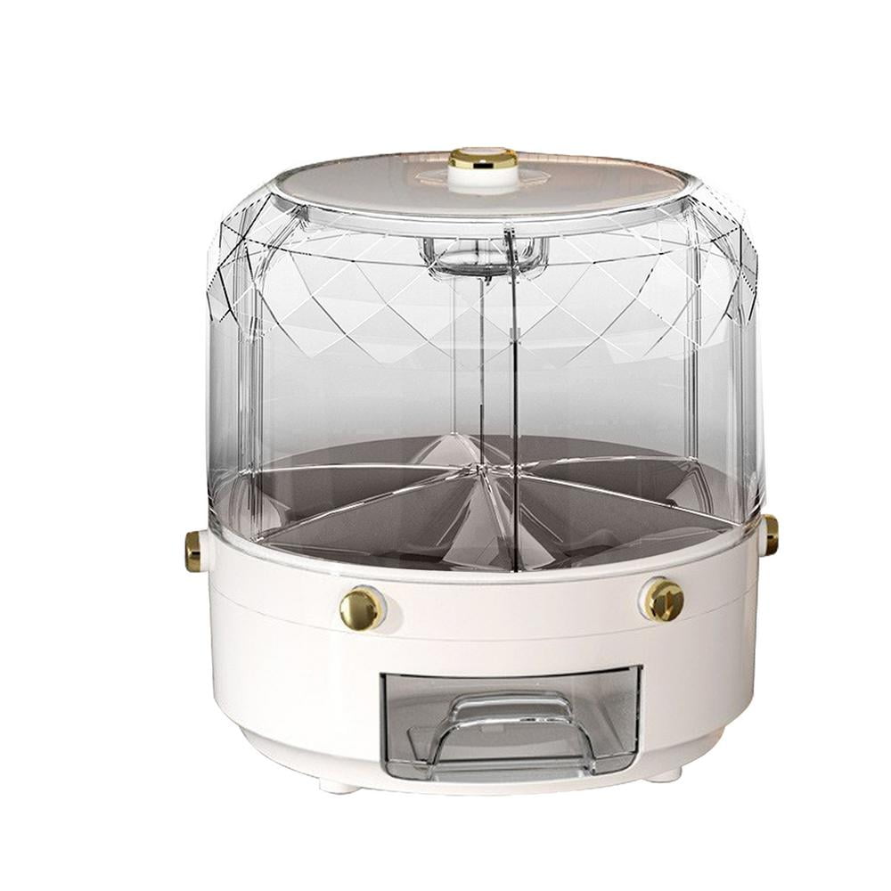 Wakfran Rice Storage Container Round Grain Storage Container 6 Grids ...