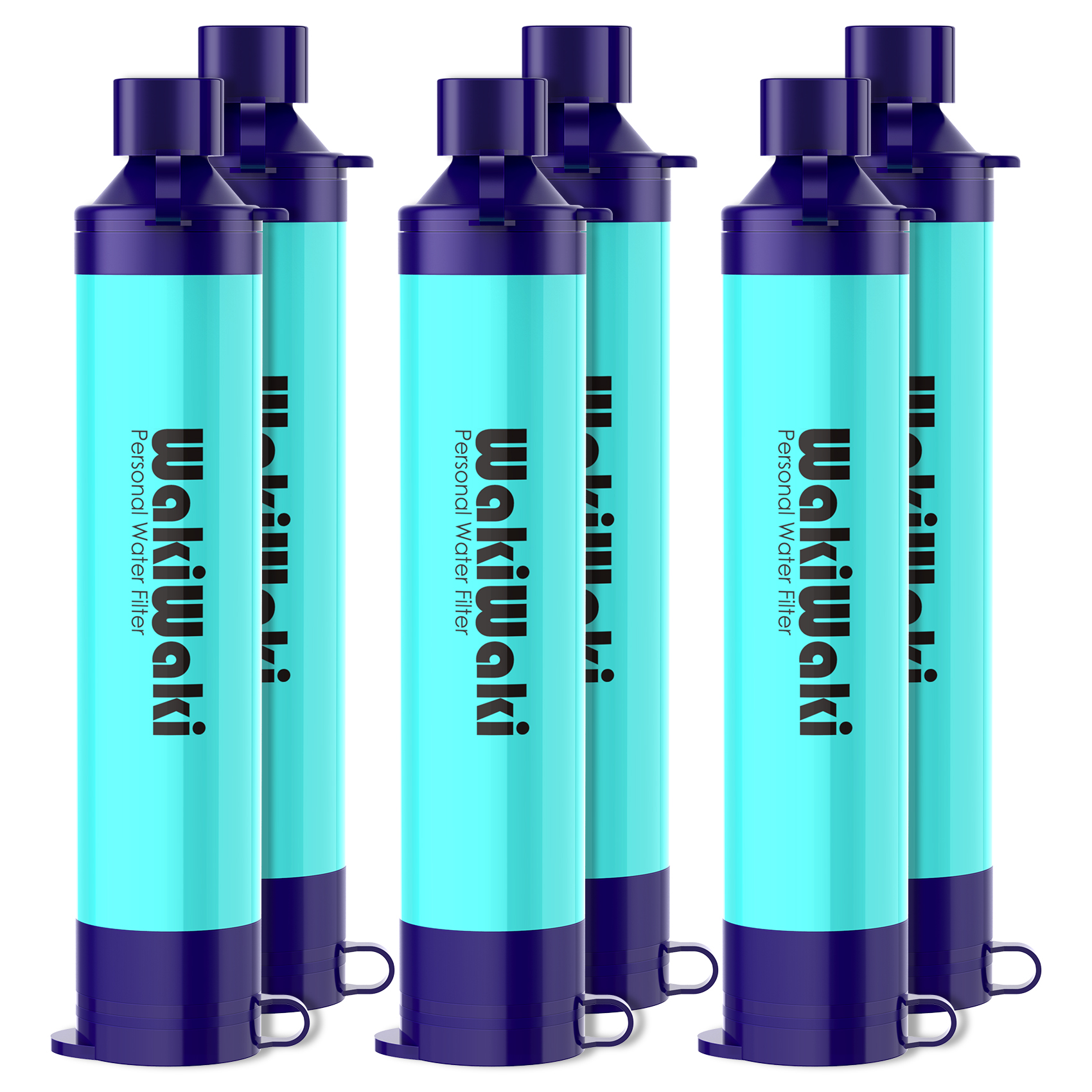 WakiWaki Personal Water Filter Straw, Portable Water Purifier Survival