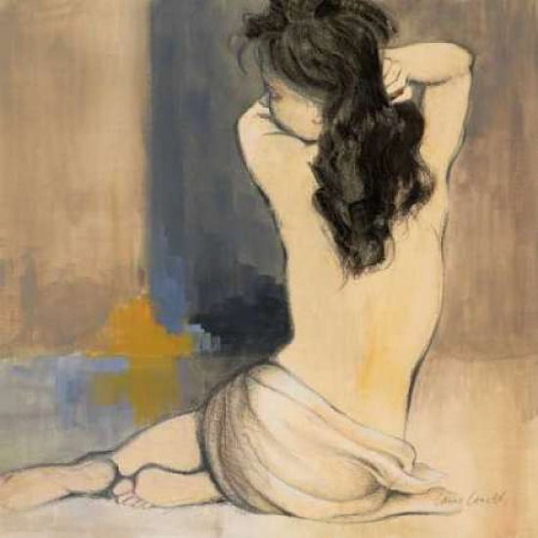 Waking Woman I - blue Canvas Art - Lanie Loreth (24 x 24)