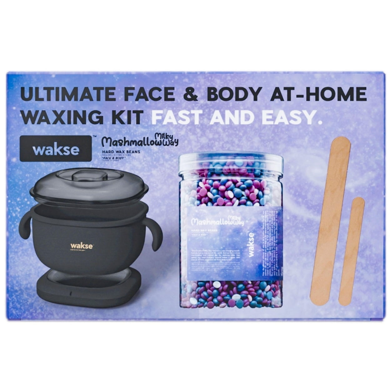 Wakse Hair Remover Personal Care Ultimate AtHome Waxing Kit for Face & Body