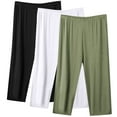 thumbnail image 1 of Wal&mart Deals SEMPAI Cropped Compression Plus Size Pants Mid Polyester,Spandex Womens Pants Womens Pants Relaxed Active Plus Size 2024 Pants for Womens Womens Pants Winter Savings, 1 of 2