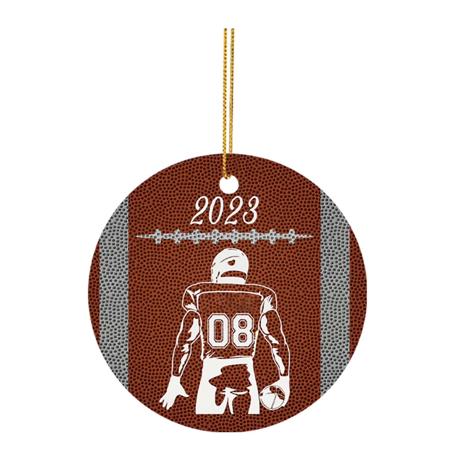 WalGRHFR 2024 Christmas Tree Football Decorations Football Christmas