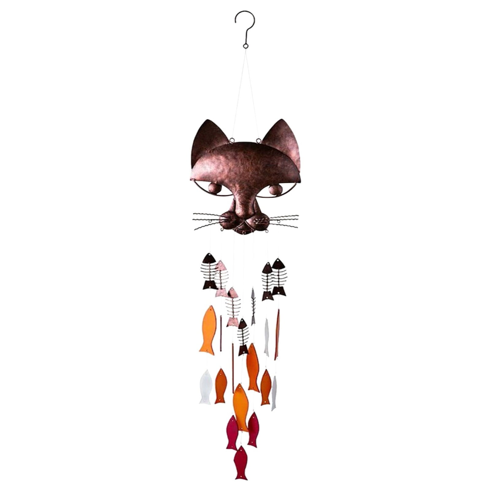 WalGRHFR 2024 Great Gift Cat Fish Wind Chimes For Outside With Relaxing