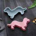 WalGRHFR 2024 Sausage Dog Chocolate Cake Molds Christmas Molds Silicone