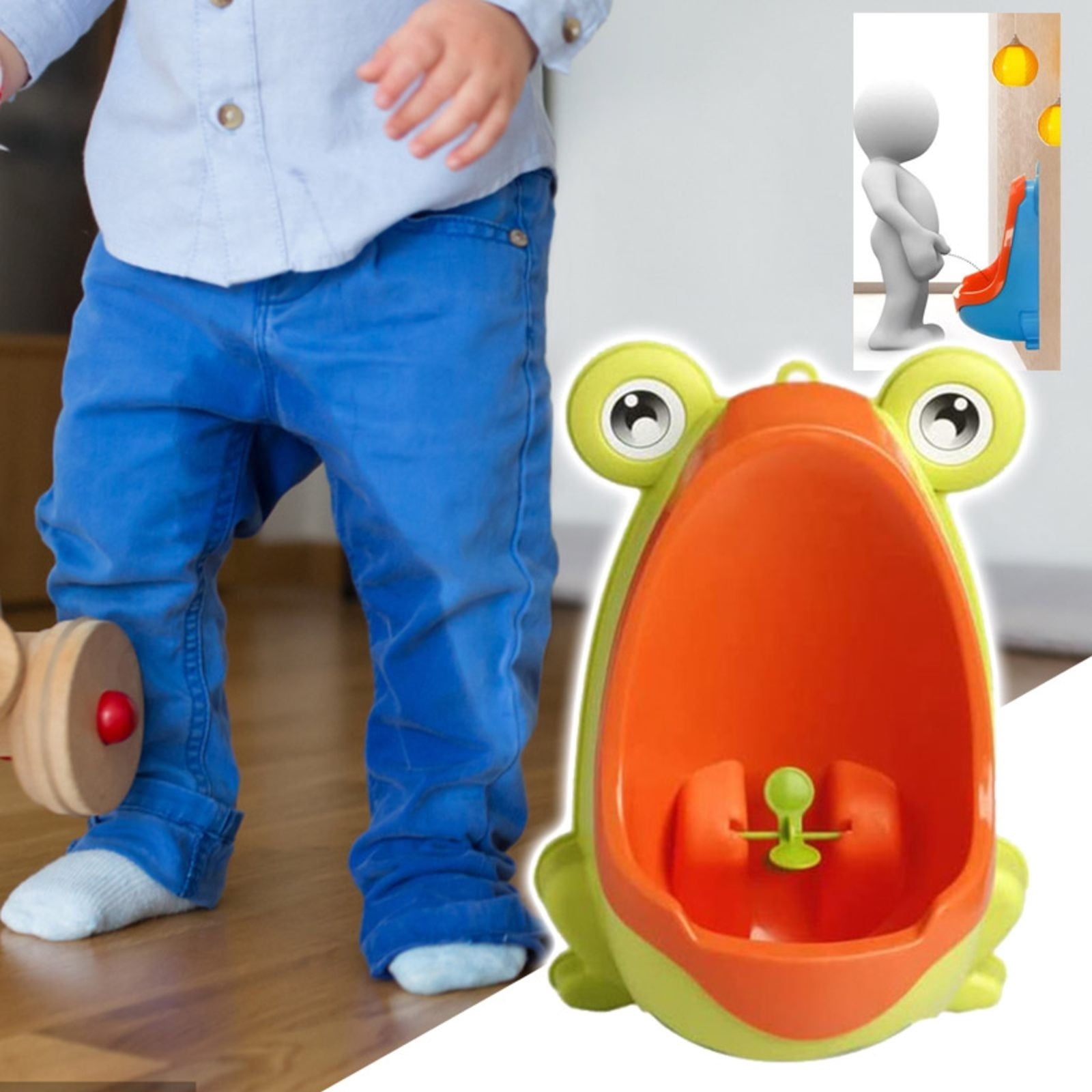 WalGRHFR Bathroom Decor Kids Urinal Cartoon Design Boy Toilet Urinal ...