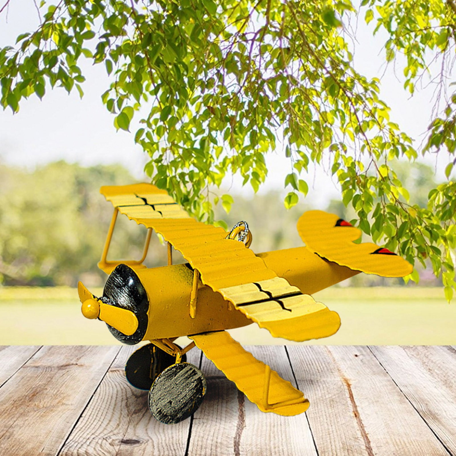 WalGRHFR Biplane Doll Metal Aviation Aircraft Model Home Decoration