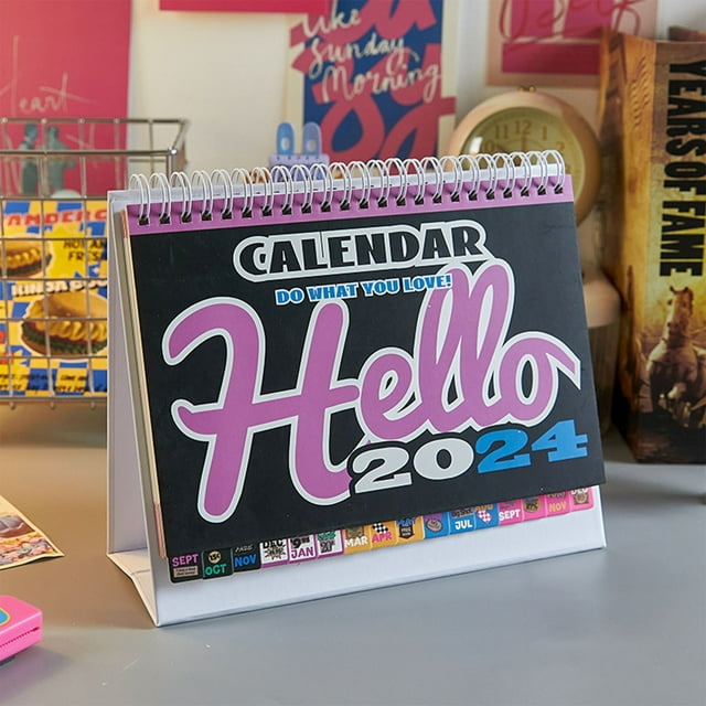 WalGRHFR Desk Calendar Simple Office Planner Business Note Taking Cute