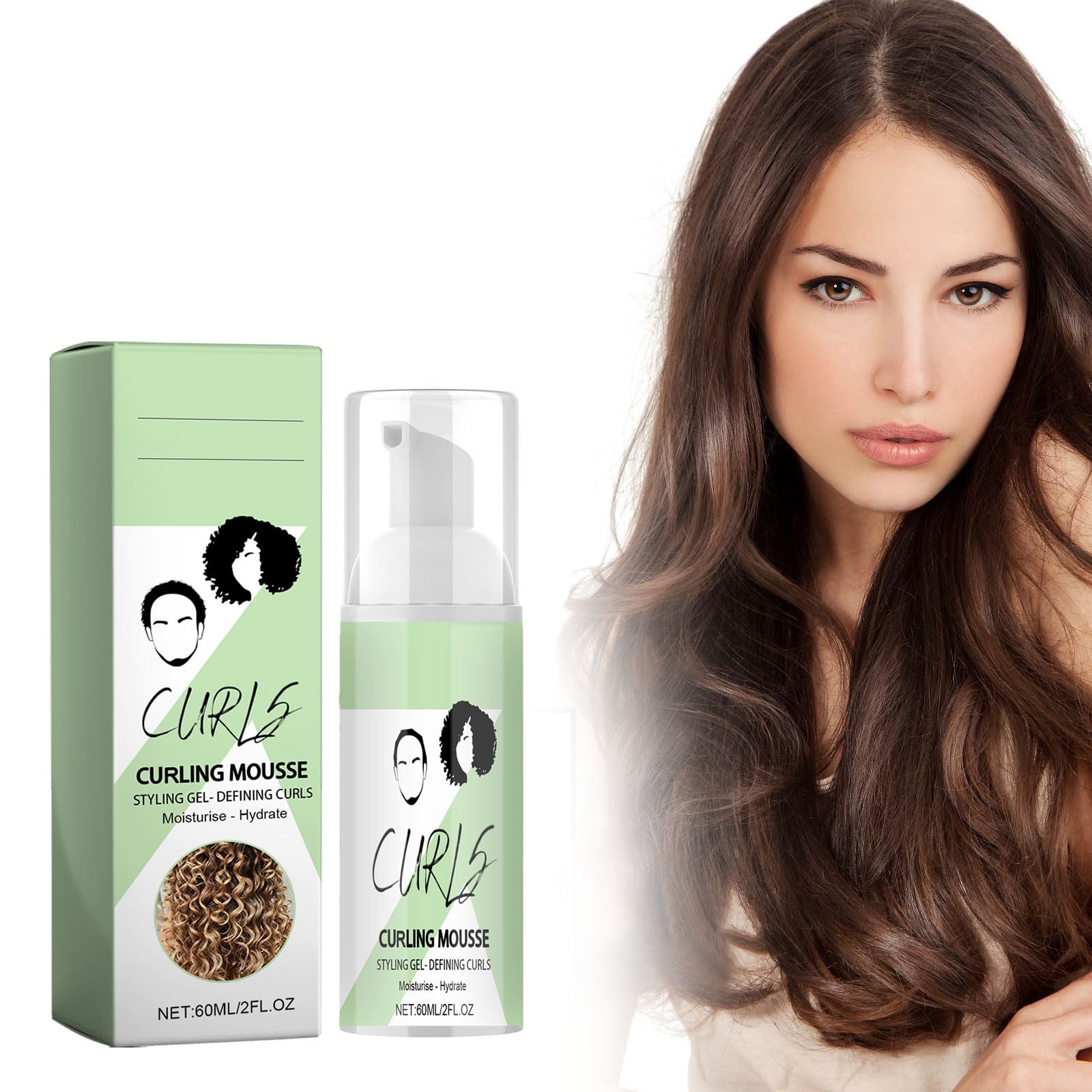 WalGRHFR Function of Hairspray for Curly Hair Is Non Flaking and Fast Drying to Wind and for All