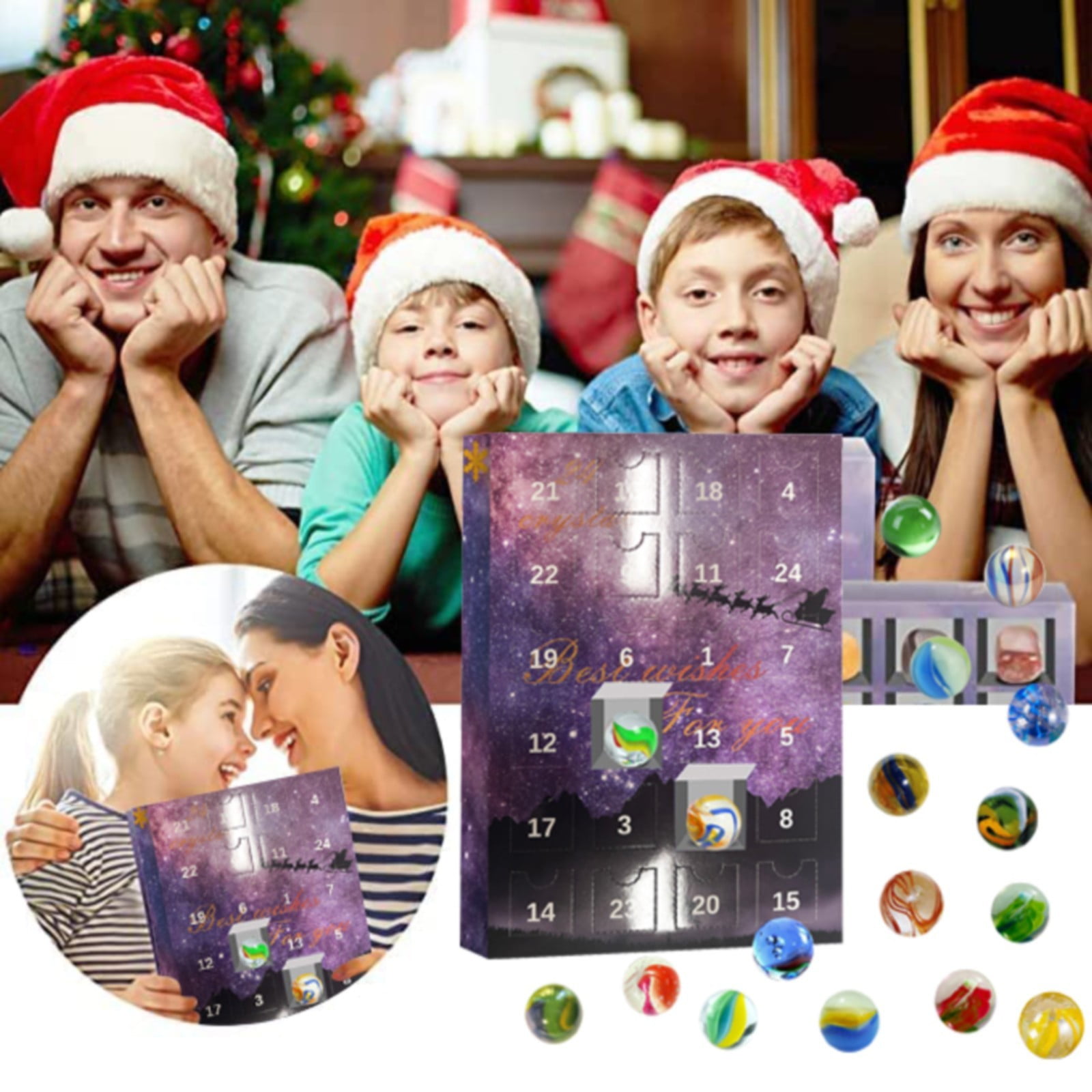 WalGRHFR Gemstone Advent Calendar 2024 Advent Calendar For Kids With 24