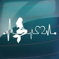 thumbnail image 1 of Walbest 1 PCS Car Sticker, Waterproof Removable Mermaid Heartbeat Lifeline Art Fashion Universal Auto Sticker Decal, 1 of 7
