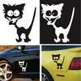 thumbnail image 1 of Walbest 1 Pack Car Sticker, Waterproof Funny Cat Pattern Car Trim Sticker Vehicle Decor Accessories for Universal Car (White), 1 of 7