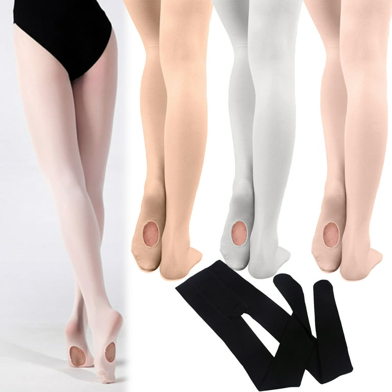 Footless Ballet Tights Dance Pantyhose Stockings Children Kids
