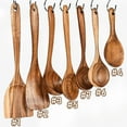 thumbnail image 1 of Walbest 1 Piece Non-Stick Teakwood Wooden Spatula Spoon Household Kitchen Cooking Utensils Kitchenware, 1 of 6