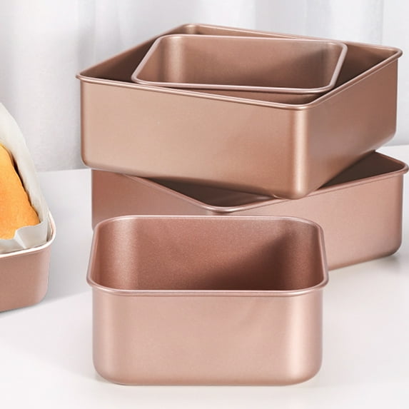 Walbest 1 Piece Sqaure Nonstick Baking Sheet Cake Tray, Unibody Design Carbon Steel Deep Bakeware Baking Pan Baking Tool