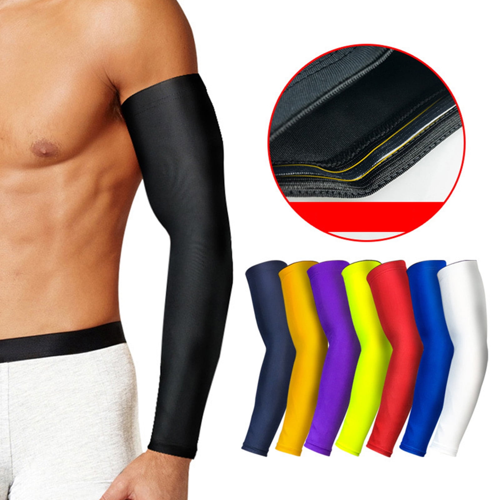 Walbest 1 Piece UV Protection Cooling Arm Sleeve, Arm Wrap Guard Sleeve
