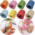 thumbnail image 1 of Walbest 1 Roll 656-Feet Raffia Yarn Eco-friendly Paper Rope, Decorative Wrapping Gift Raffia Packaging Paper Yarn, Paper Twine Wrapping Ribbon for Christmas DIY Craft Baking Packing, 1 of 7