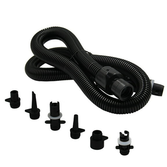 Walbest 1 Set Paddle Board Pump Adapter with 6 Air Nozzles Easy Connection Wide Compatible Electric Pump Accessories Air Hose Kit