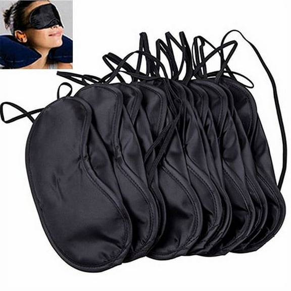 Walbest 10 Pack Comfortable Sleep Eye Relax Mask Shade Cover Blindfold for Night Sleeping/Travel/Midday Rest