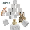 thumbnail image 1 of Walbest 10 Pcs Rabbits Lava Blocks 1.18" , Bunny Teeth Grinding Stone, Small Animal Mineral Calcium Stone Chews Toy for Hamsters,Chinchillas and Parrot, 1 of 6