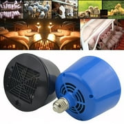 Walbest 100-300W Heating Lamp, Safe Chicken Coop Pet Heater Livestock Heat Lamp Tool,Cultivation Heating Lamp for Pet Chicken Livestock Heat Lamp Tool, Blue E27