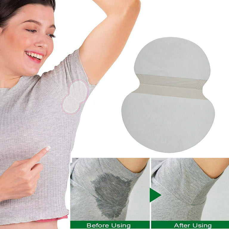 Walbest 100 Pack Underarm Ultra-thin Sweat Pads, Disposable Armpit
