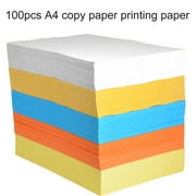 Walbest 100 Pieces A4 Copy Paper No Odor DIY Dual-side Use Festive Art Paper for Office