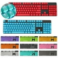 thumbnail image 1 of Walbest 104Pcs/Set PBT Backlit Key Cap Keycaps, Universal Mechanical Keyboard Keycaps, 1 of 7
