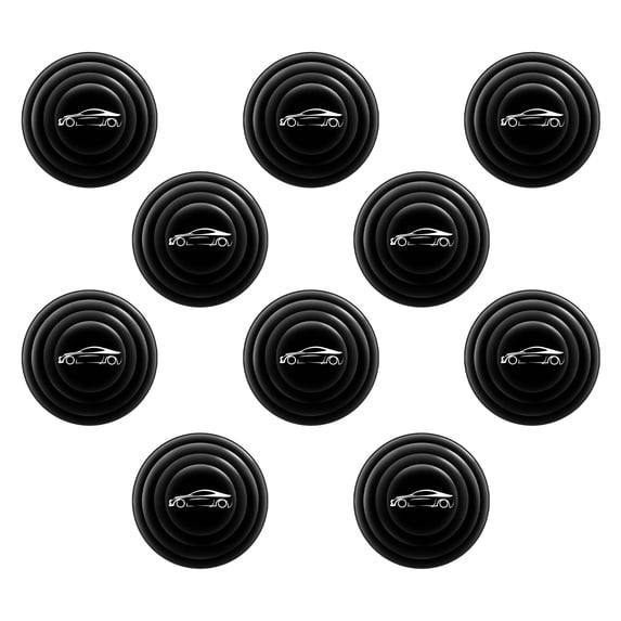 Walbest 10Pcs Car Door Shock Absorber,Car Door Protector Stickers,Buffer Bumper Cushion Car Door Shock Absorbing PVC Gaskets
