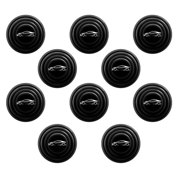 Walbest 10Pcs Car Door Shock Absorber,Car Door Protector Stickers,Buffer Bumper Cushion Car Door Shock Absorbing PVC Gaskets
