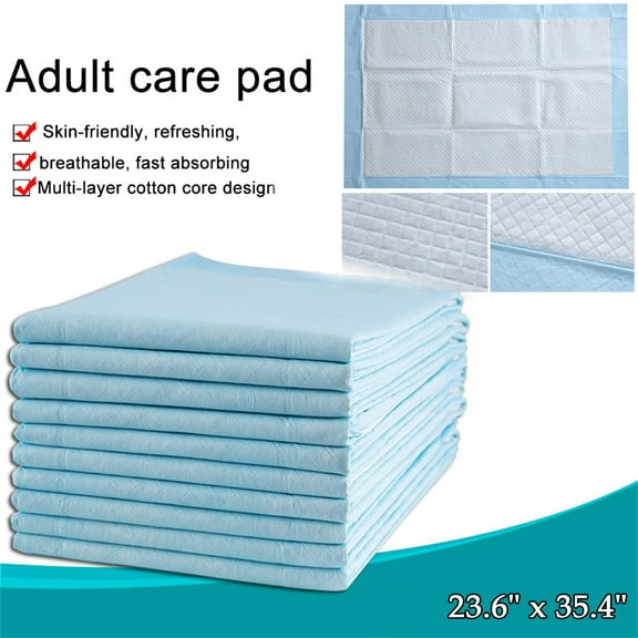 Walbest 10Pcs Disposable Underpads 23 6" x 35 4" Incontinence Pads Bed Covers Eco friendly Super Absorbent Nursing Mat for Kids Adults Elderly Rectangular Patients Care Mats