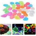 thumbnail image 1 of Walbest 10pcs Glow in The Dark Rocks - Fish Tank Rocks - Aquarium Decoration Rocks - 0.9" Irregular Pebbles for Fish Tank, Pond, Bonsai, Garden, Patio, Lawn, Pathway, Swimming Pool (Green), 1 of 7