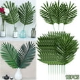 thumbnail image 1 of Walbest 12-Pack 15.75" Artificial Palm Leaves Decorations, Simulation Tropical Palm Leaves Imitation Ferns Artificial Plants Leaf for Home Kitchen Party Flowers Arrangement Wedding Decorations, 1 of 7
