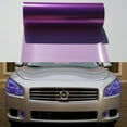 thumbnail image 1 of Walbest 12 by 24 Inches Self Adhesive Headlight, Tail Lights, Fog Lights Tint Vinyl Film (12" x 24", Purple), 1 of 7