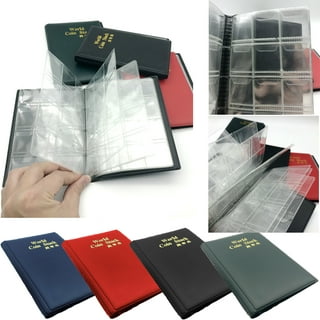 TSV 480 Pockets Coin Album, 20 Pages Coin Holder Money Penny Collection  Storage Book 