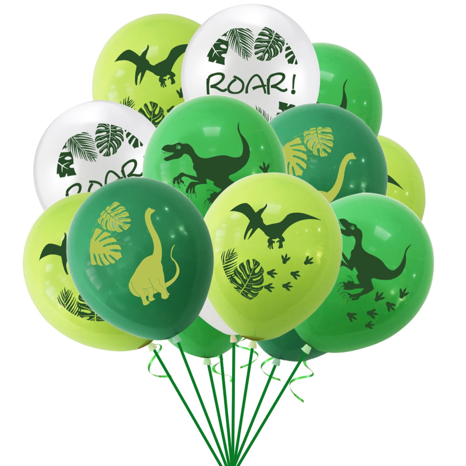 Ballons Dinosaure 3D - Lot De 8 Ballons Géants Pour Fête D'anniversaire Thème Jungle - Aluminium Hélium Ou Air - 4