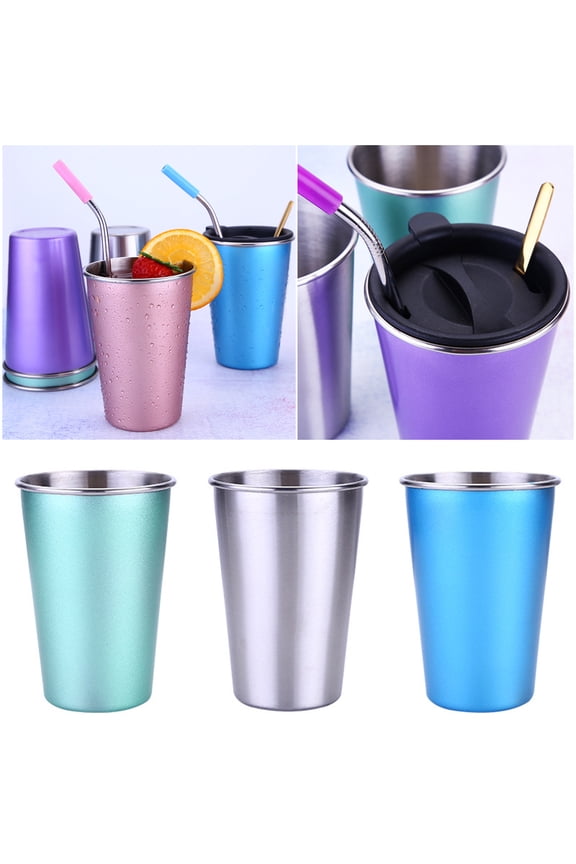 17 oz Stainless Steel Coffee Mug Beer Tea Milk Travel Large Cup (Not Including Lid or Straw)