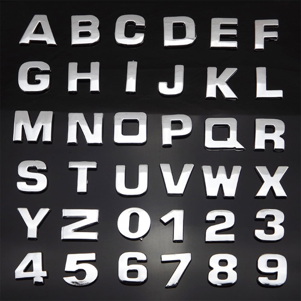 Alphabet, Letter & Number Stickers - Sticker Planet