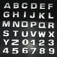 thumbnail image 1 of Walbest 1PC 3D Chrome Car Emblem Sticker Alphabet Letter Number Symbol Badge Decal, 1 of 7