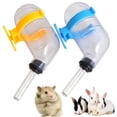 thumbnail image 1 of Walbest 1PC Pet Water Bottle Hanging Rabbit Water Bottle No Drip Leak Proof Auto Water Feeder for Cats Bunny Guinea Pig, 50ml, Blue, 1 of 7