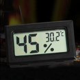 thumbnail image 1 of Walbest 1Pack Mini Black Digital Humidity Thermometer Hygrometer Temperature Meter Gauge Indoor LCD Display Centigrade (℃) for Reptile Greenhouse Home Room, 1 of 7