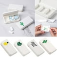 thumbnail image 1 of Walbest 1Pc 3 Compartments Travel Pill Organizer Moisture Proof Eco-friendly PP Small Pill Box, for Pocket Purse Daily Pill Case Portable Medicine Vitamin Holder Container, 1 of 7