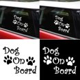 thumbnail image 1 of Walbest 1Pc Car Sticker - Dog On Board Paw Print Cool Auto Decal Decor Window Helmet Laptop Sticker for Universal Car SUV, 1 of 4