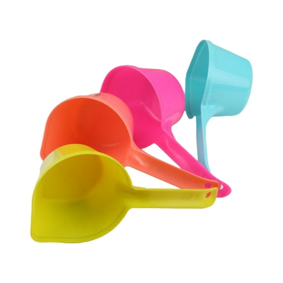Walbest 1Pc Pet Food Scoop - Measuring Cups and Spoons Set Plastic for Dog, Cat and Bird Food (Random Color)