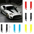 thumbnail image 1 of Walbest 2 Pack Auto Car Racing Sporty Stripes Hood Decals Waterproof Stickers DIY Decoration Universal, 1 of 7