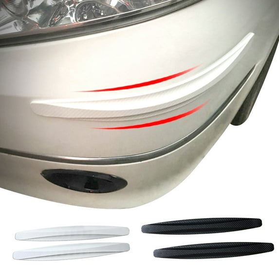 Walbest 2 Pack Car Bumper Strips Anti Scratch Strips Guards Trim Cover for Universal Car